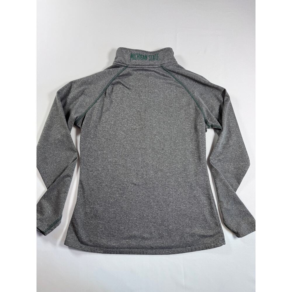 Pro Edge Womens Michigan State Spartans Quarter Zip Fleece Pullover Large - Picture 3 of 9